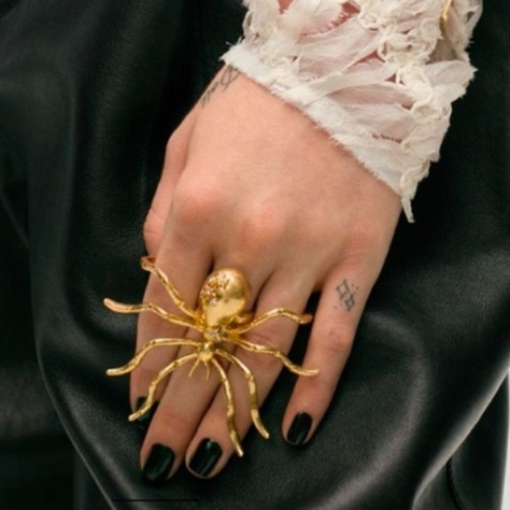 Zara Bejeweled Spider Ring